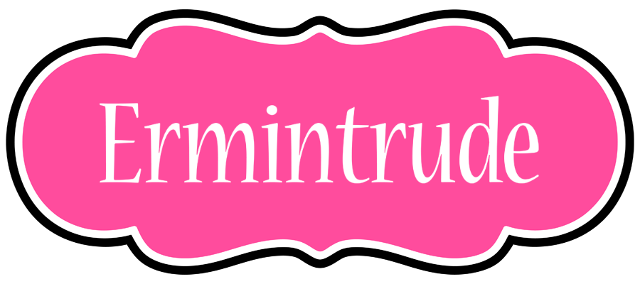 Ermintrude invitation logo