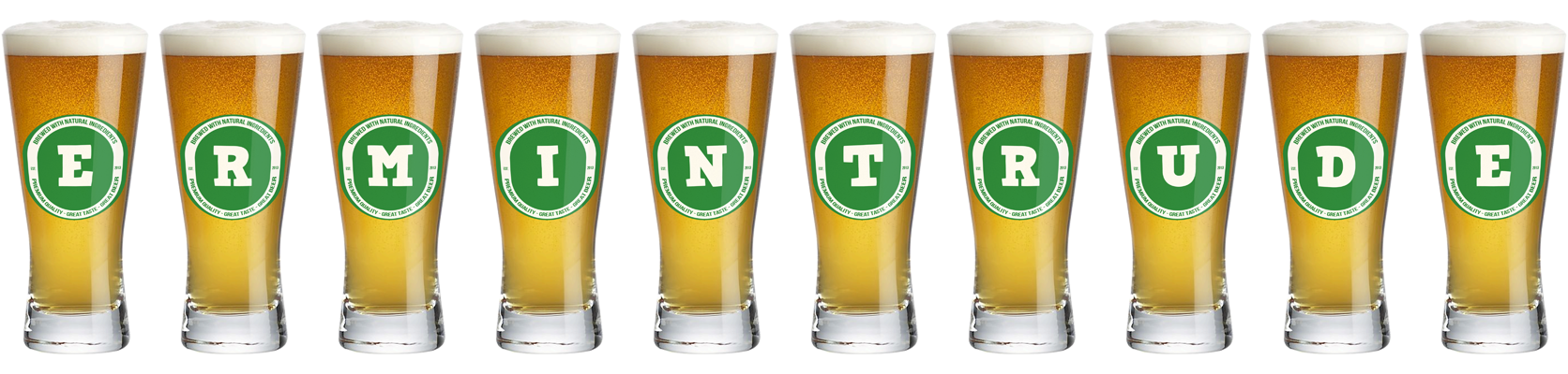Ermintrude lager logo