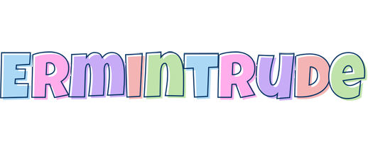 Ermintrude pastel logo