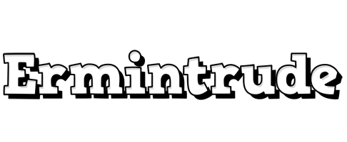 Ermintrude snowing logo