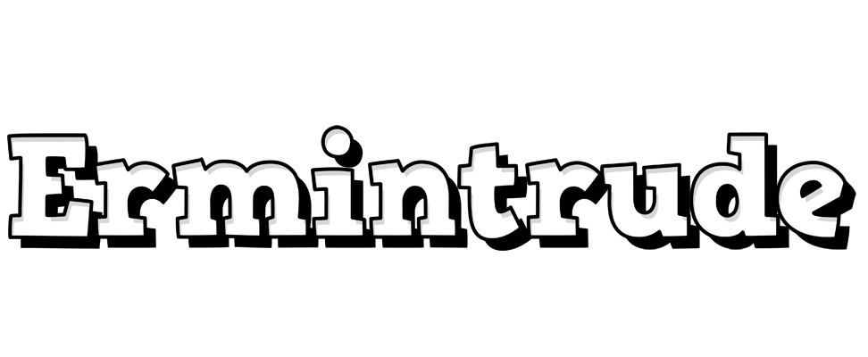 Ermintrude snowing logo