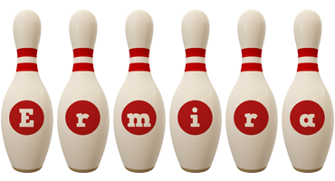 Ermira bowling-pin logo