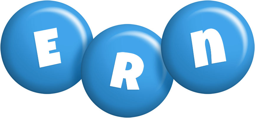 Ern candy-blue logo