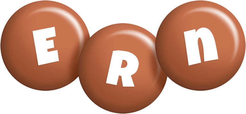 Ern candy-brown logo