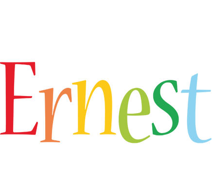 Ernest birthday logo