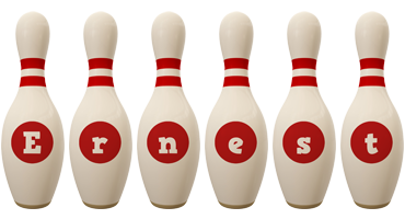 Ernest bowling-pin logo
