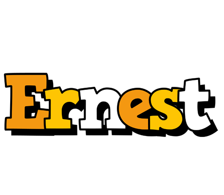 Ernest cartoon logo