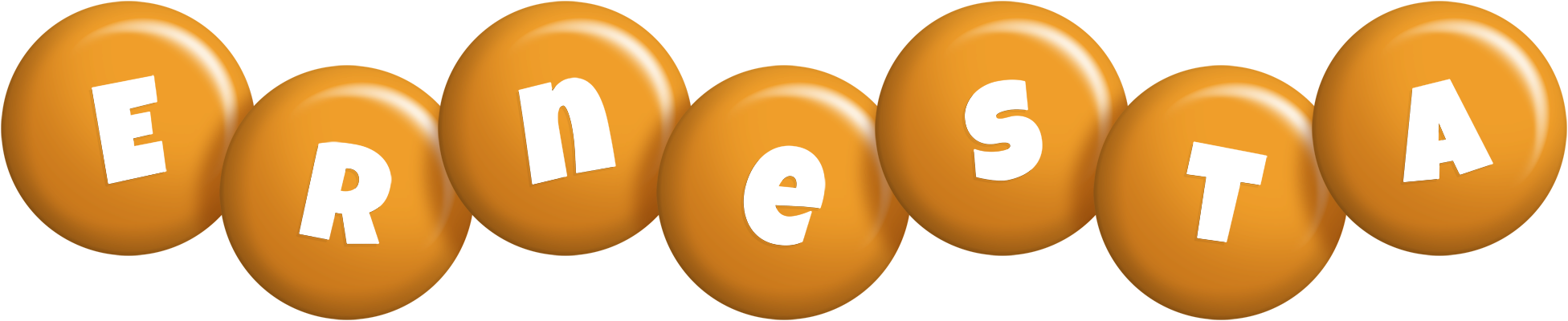 Ernesta candy-orange logo