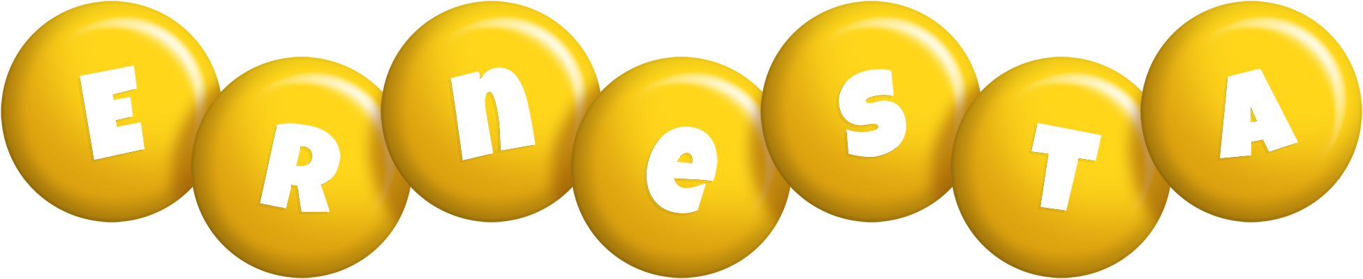Ernesta candy-yellow logo