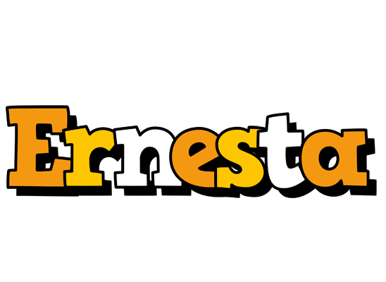 Ernesta cartoon logo