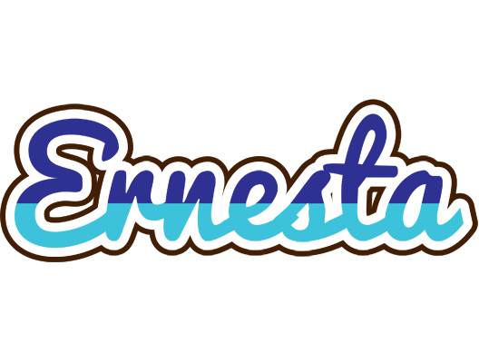 Ernesta raining logo
