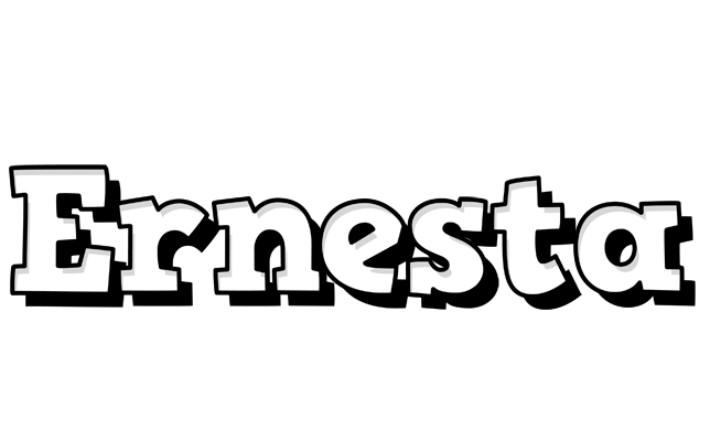 Ernesta snowing logo