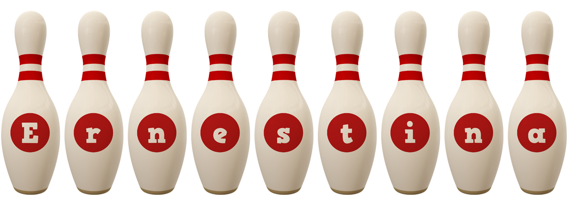 Ernestina bowling-pin logo