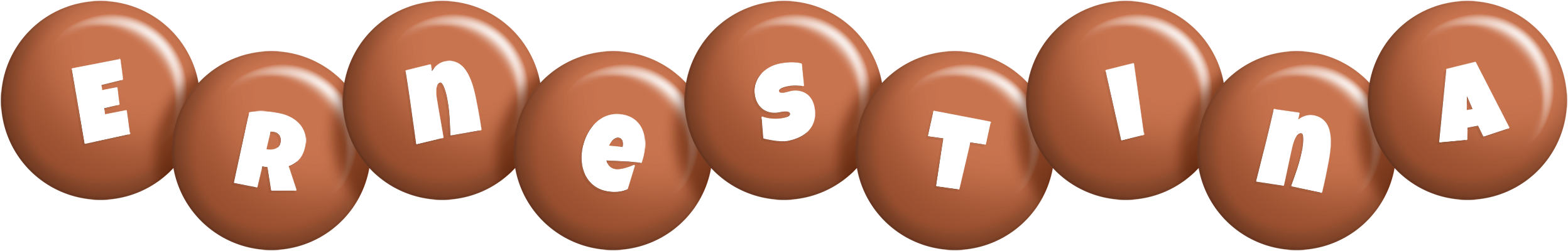 Ernestina candy-brown logo