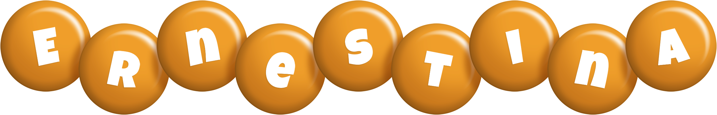 Ernestina candy-orange logo