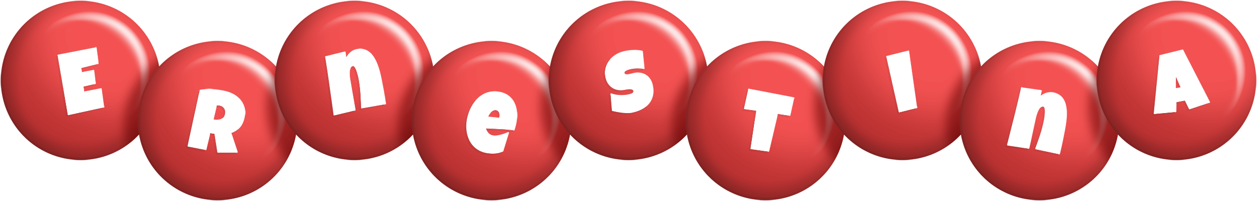Ernestina candy-red logo