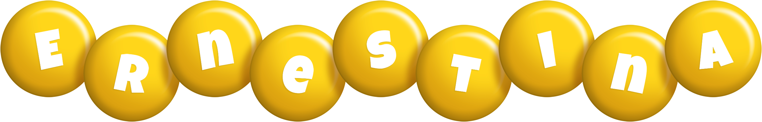 Ernestina candy-yellow logo