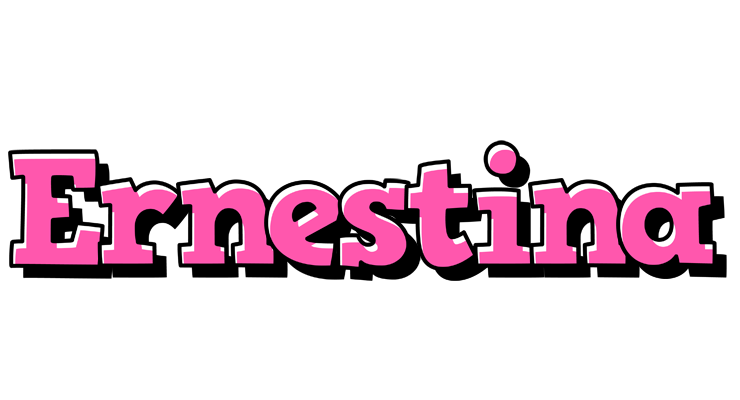 Ernestina girlish logo