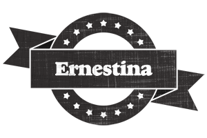 Ernestina grunge logo
