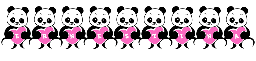 Ernestina love-panda logo