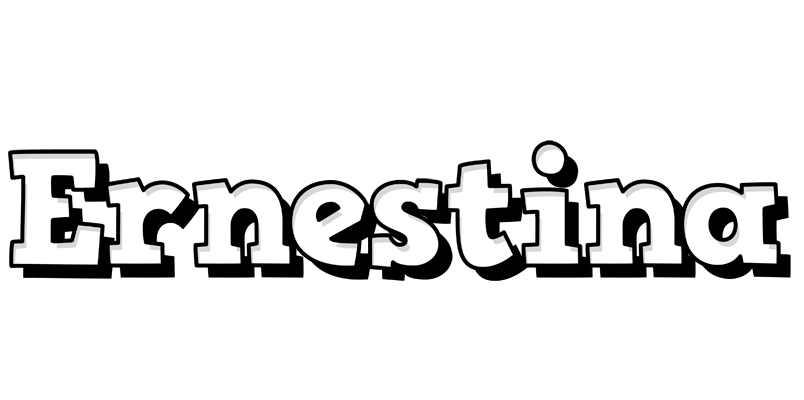 Ernestina snowing logo