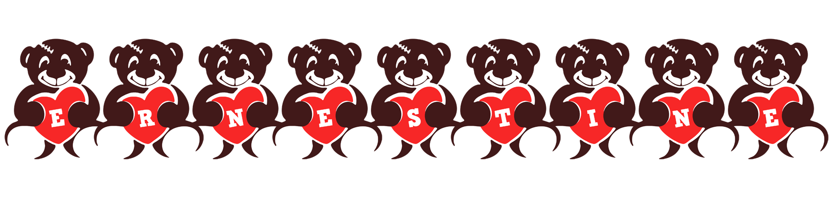 Ernestine bear logo