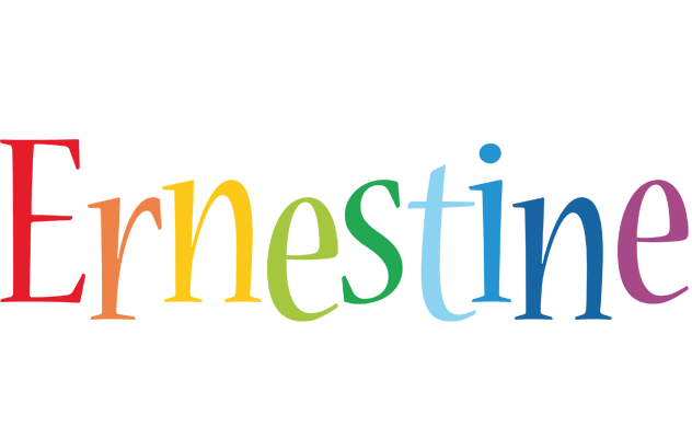 Ernestine birthday logo