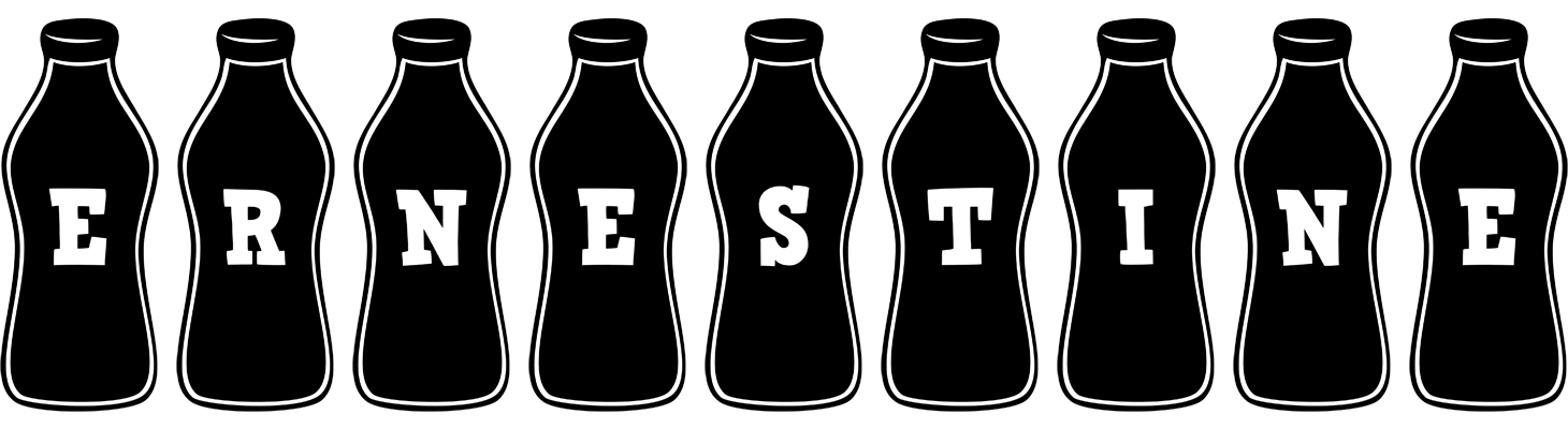 Ernestine bottle logo