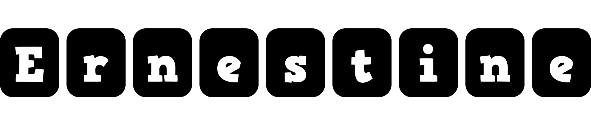Ernestine box logo