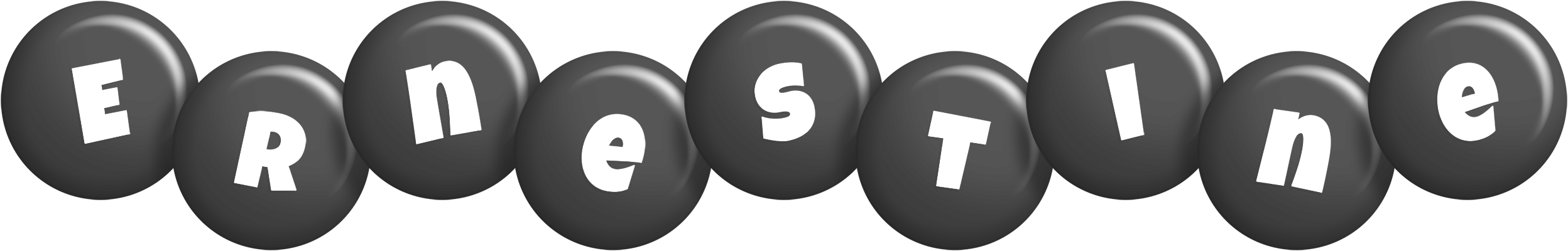 Ernestine candy-black logo