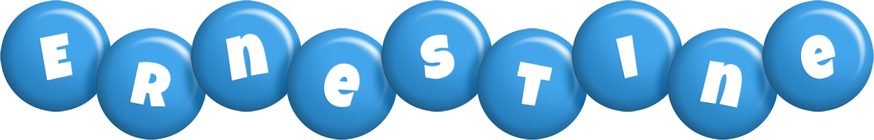 Ernestine candy-blue logo