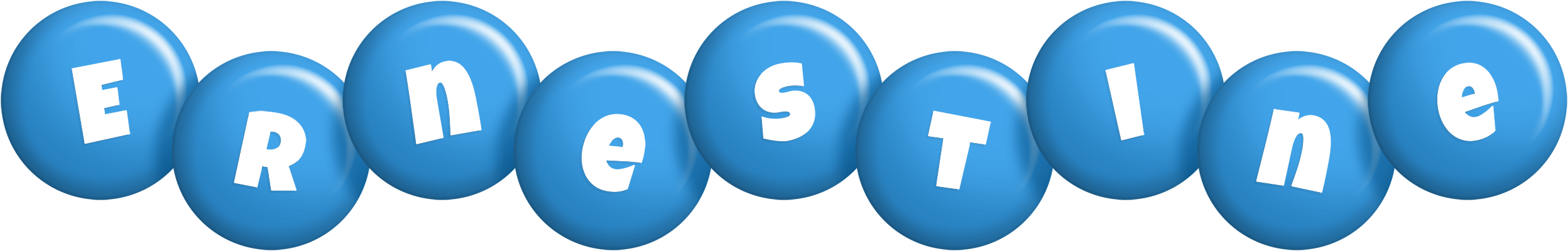 Ernestine candy-blue logo