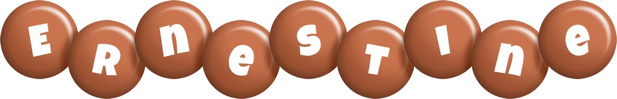 Ernestine candy-brown logo