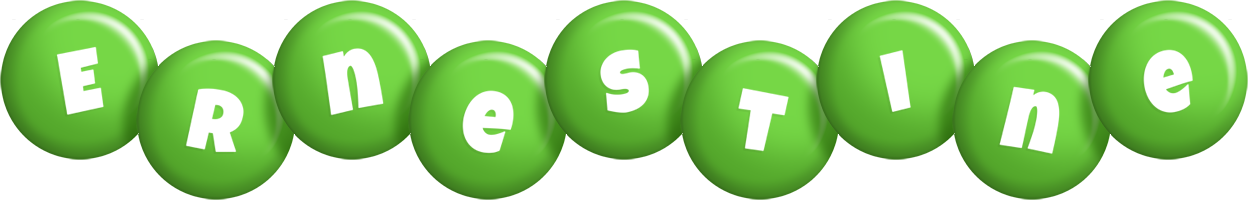 Ernestine candy-green logo