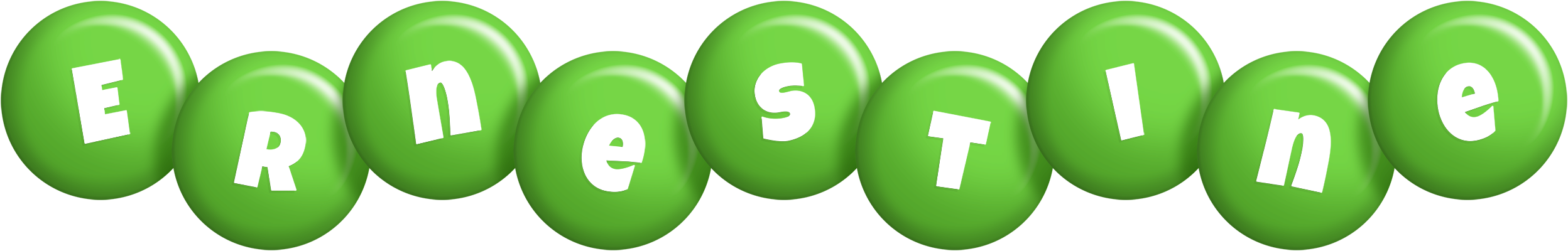 Ernestine candy-green logo