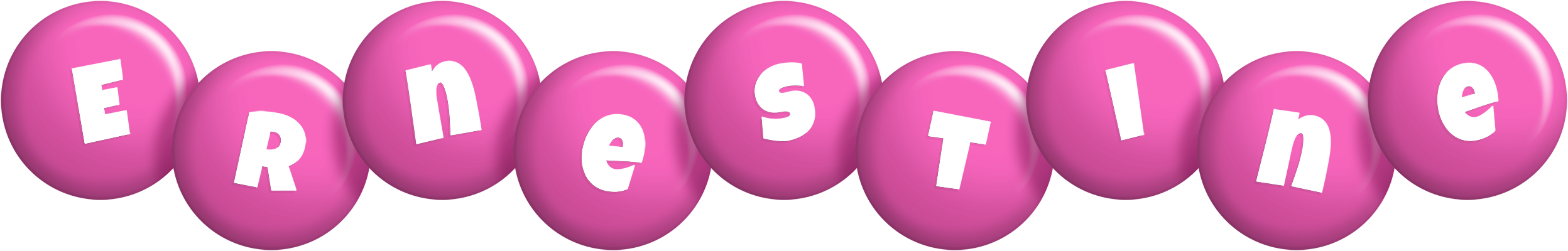 Ernestine candy-pink logo
