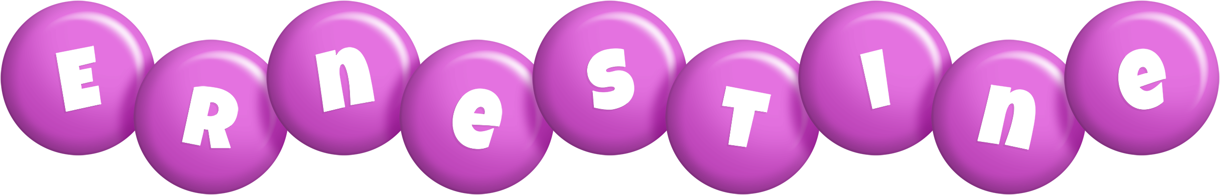 Ernestine candy-purple logo