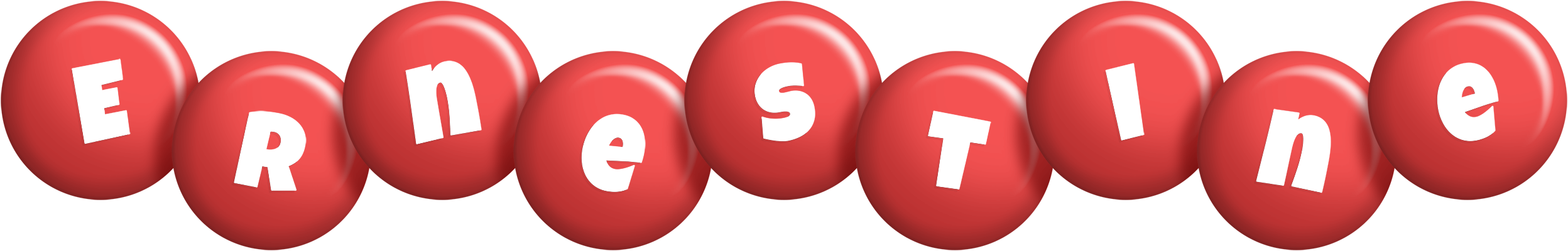 Ernestine candy-red logo