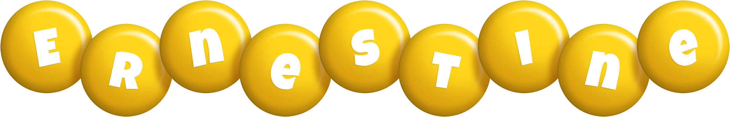 Ernestine candy-yellow logo