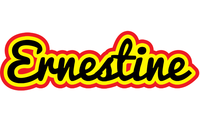 Ernestine flaming logo