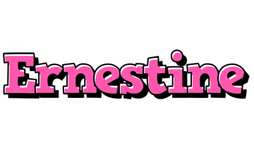 Ernestine girlish logo