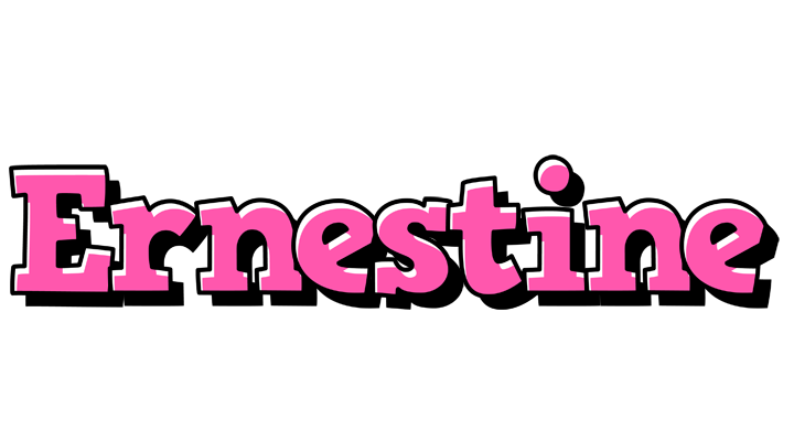 Ernestine girlish logo