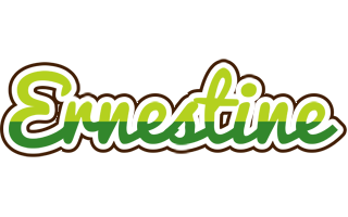 Ernestine golfing logo