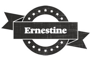 Ernestine grunge logo