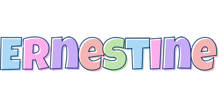 Ernestine pastel logo