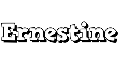 Ernestine snowing logo