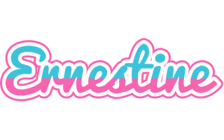 Ernestine woman logo