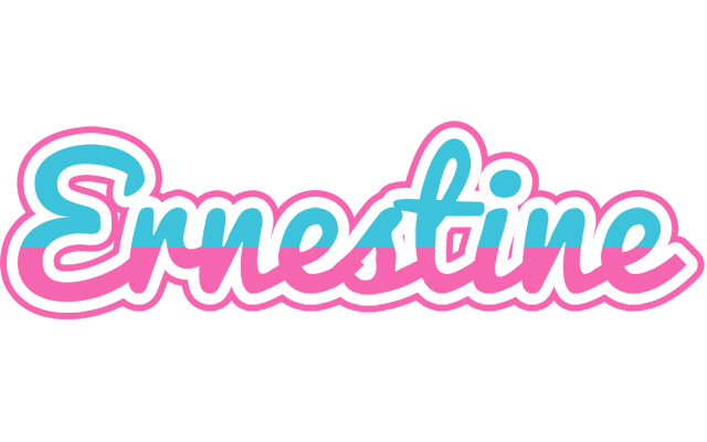 Ernestine woman logo