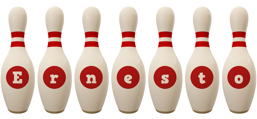 Ernesto bowling-pin logo