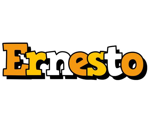 Ernesto cartoon logo